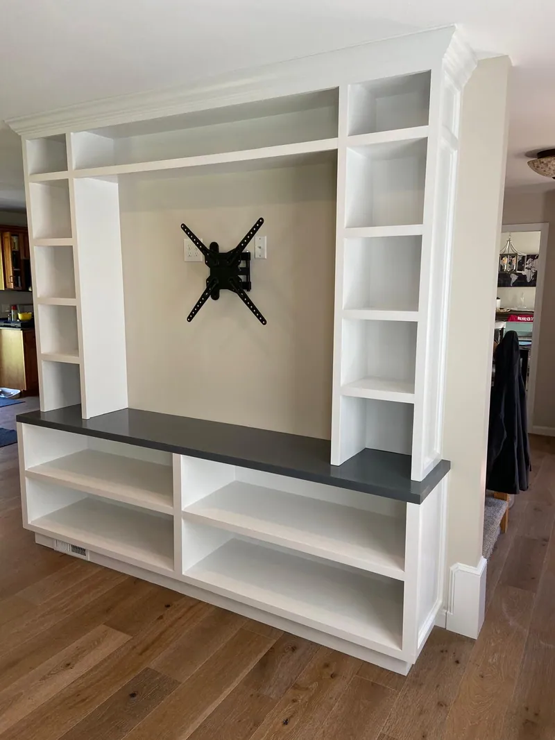 Media wall built-in
